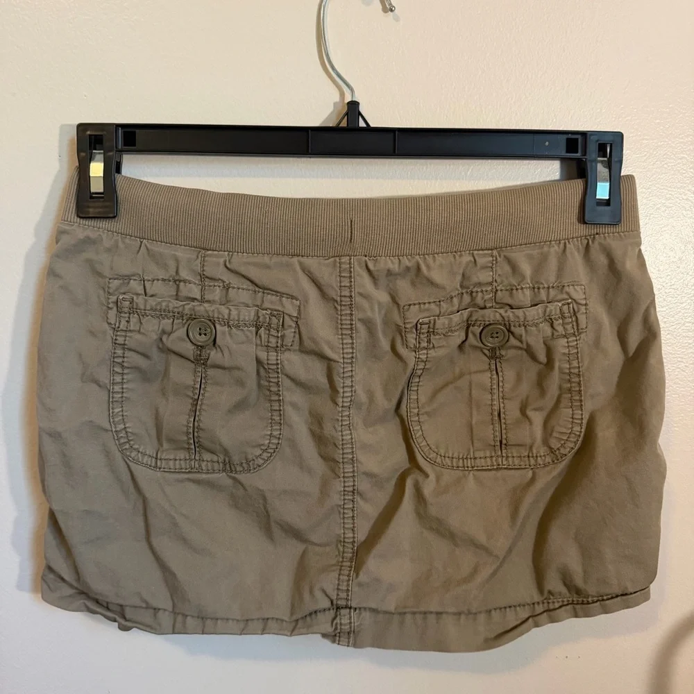 Vintage Y2K Old Navy On Running Cargo Mini Skirt XS Low Rise Utility Grunge - Picture 3 of 11
